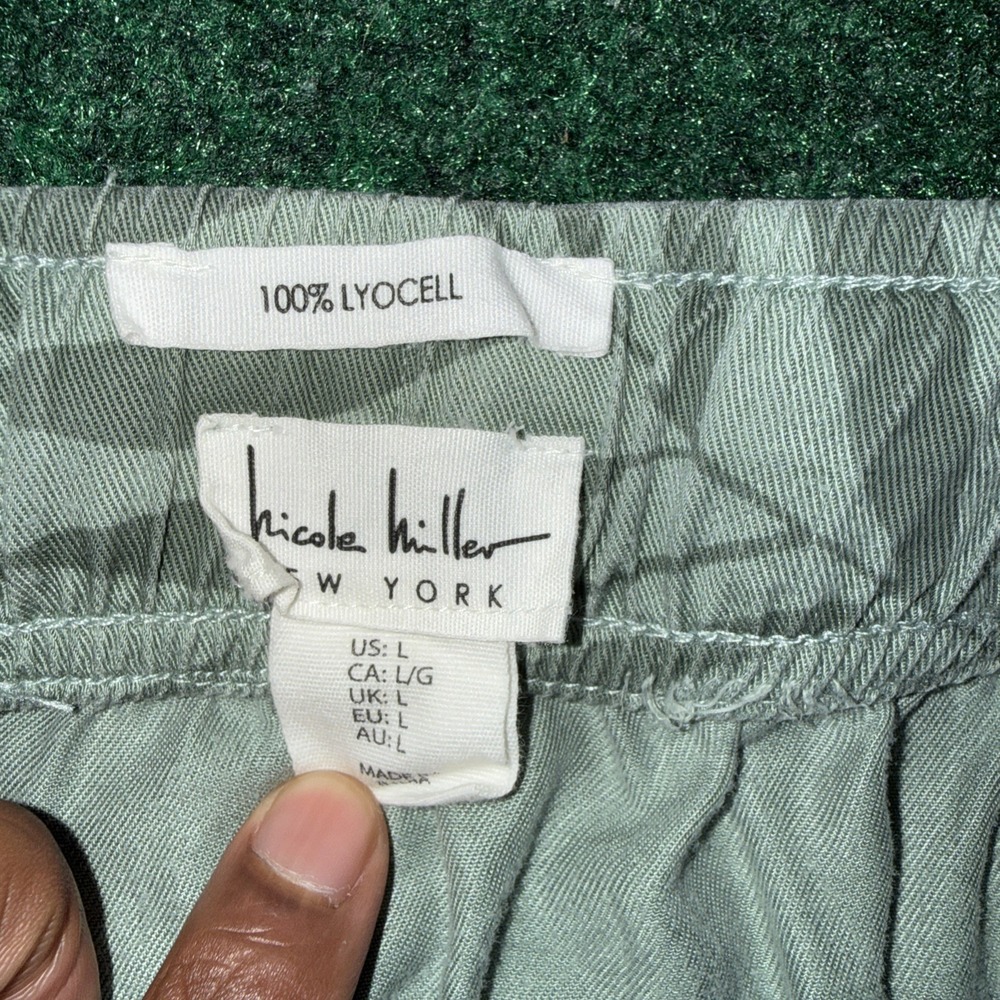 Nicole Miller Womens Floral Green Skirt Size Large 100% Lyocell W4 - Picture 2 of 5